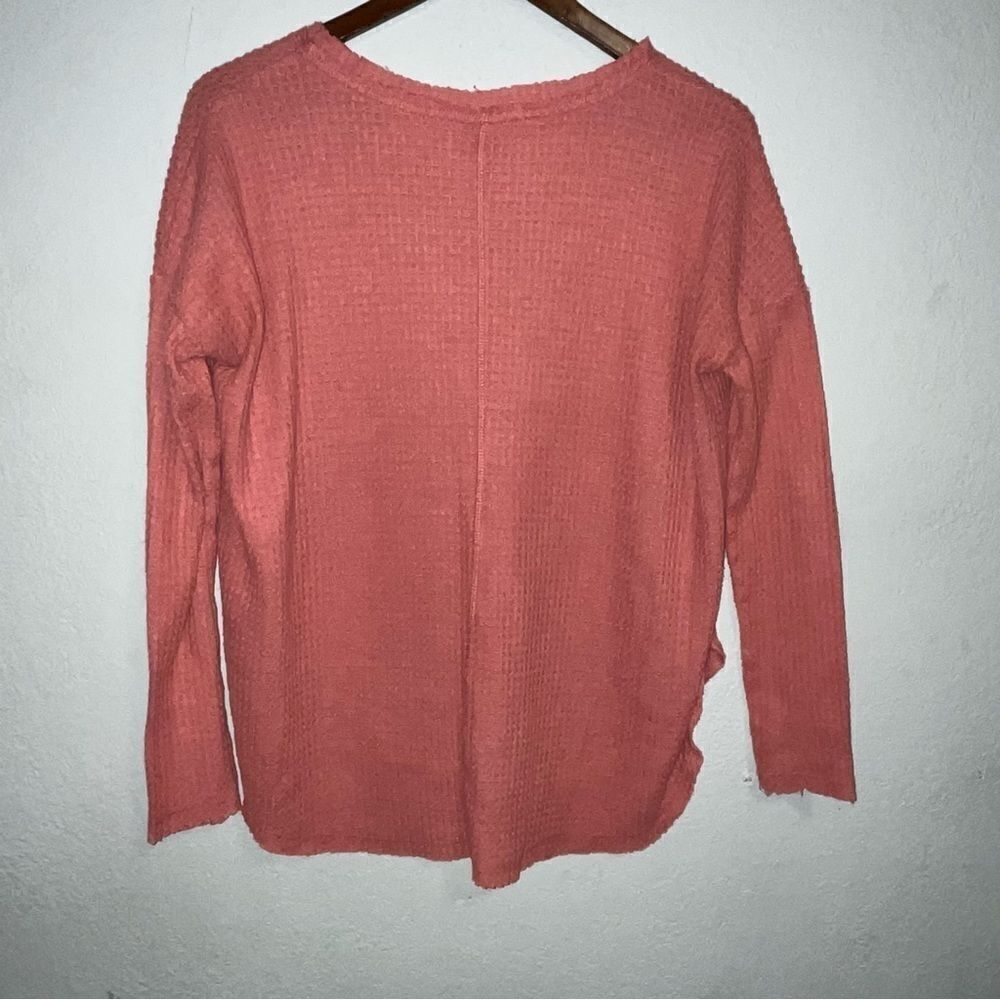 Wild Fable Coral Pink Waffle Knit Sweater - Picture 7 of 7